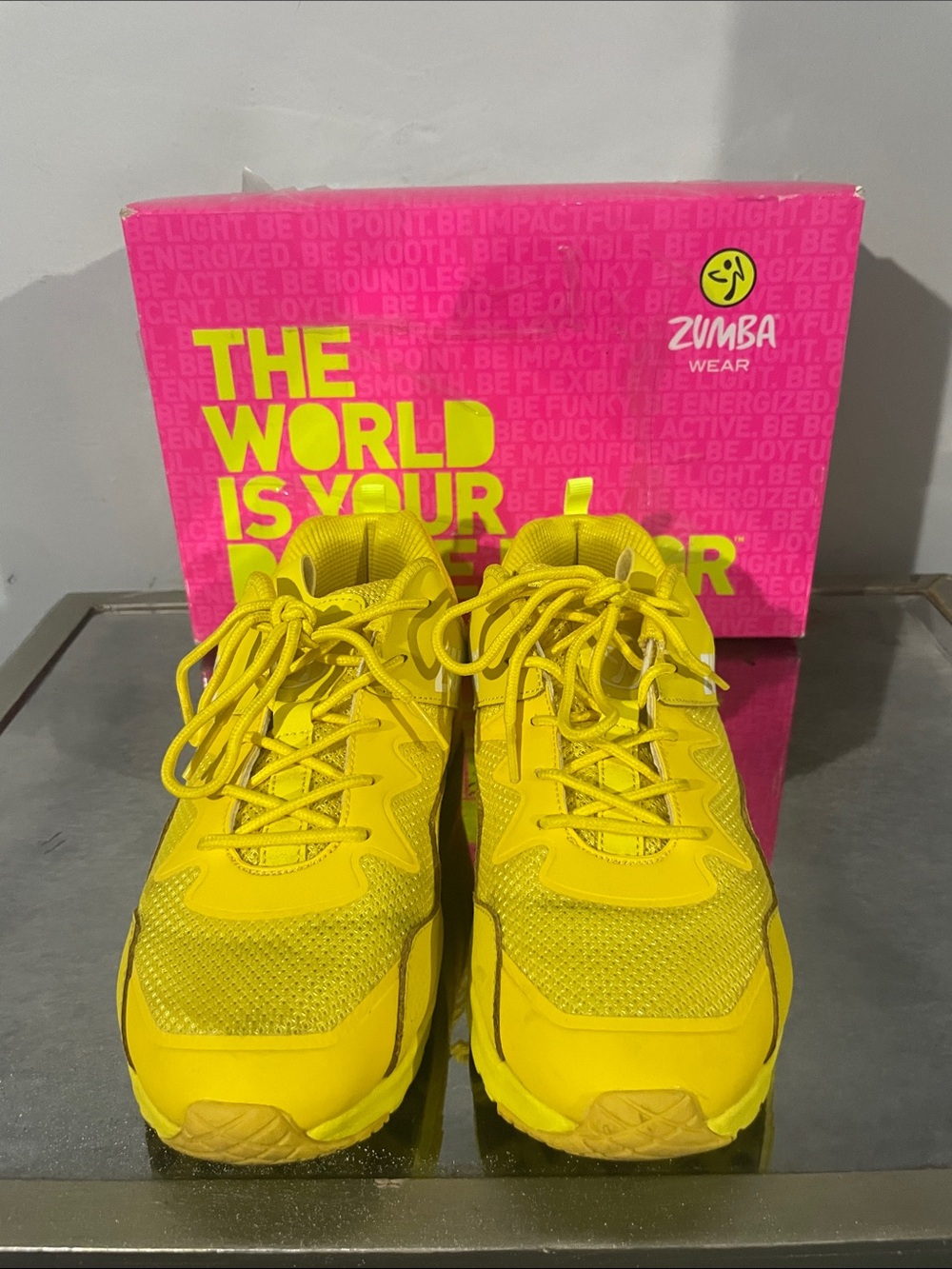 Zumba Fitness Yellow Women's Athletic Sneakers